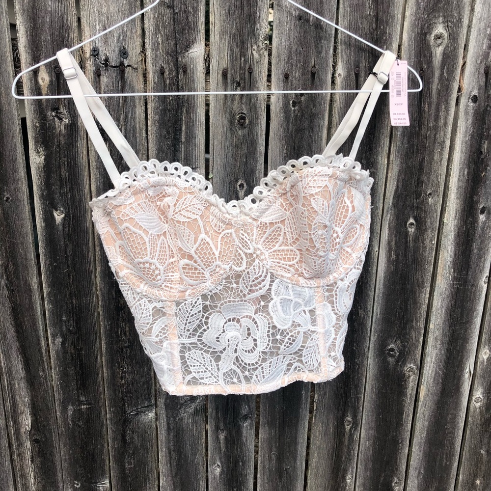 Victorians Secret Lace Crochet Corset